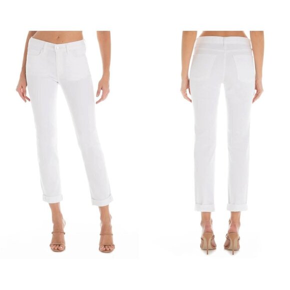 NWT FIDELITY DENIM Size 26 Oh Boy Boyfriend Jeans In Vintage White MSRP $218 - Picture 1 of 12